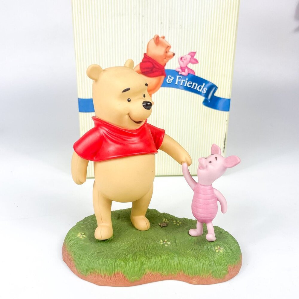 Disney Winnie the Pooh Piglet Figurine Ceramic Let's wander and wonder together